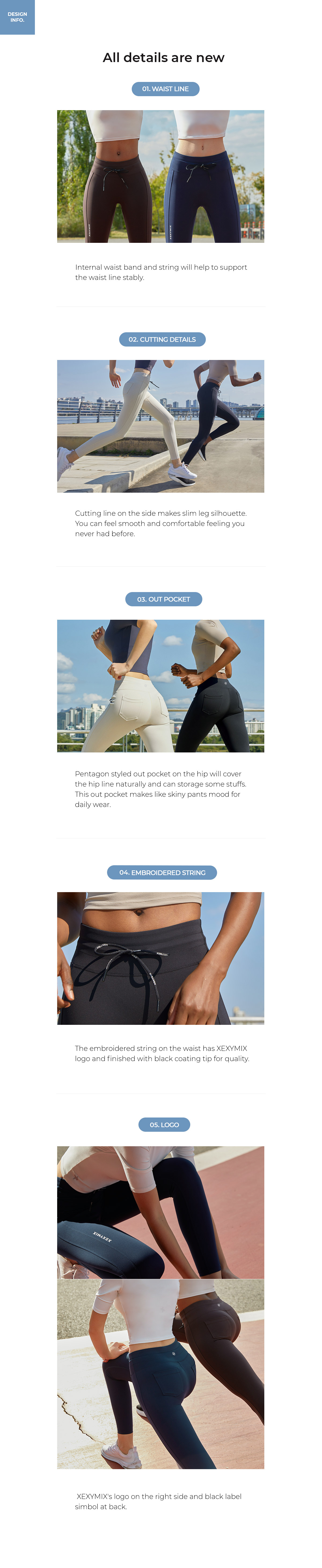 The Power Running Leggings with useful Back Pockets - XEXYMIX