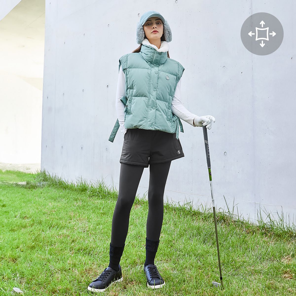 블랙라벨 시그니처 360N 패딩 쇼츠 기모 레깅스 상세 이미지 48