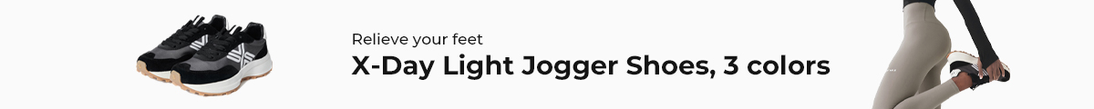 x-day light jogger shoes banner