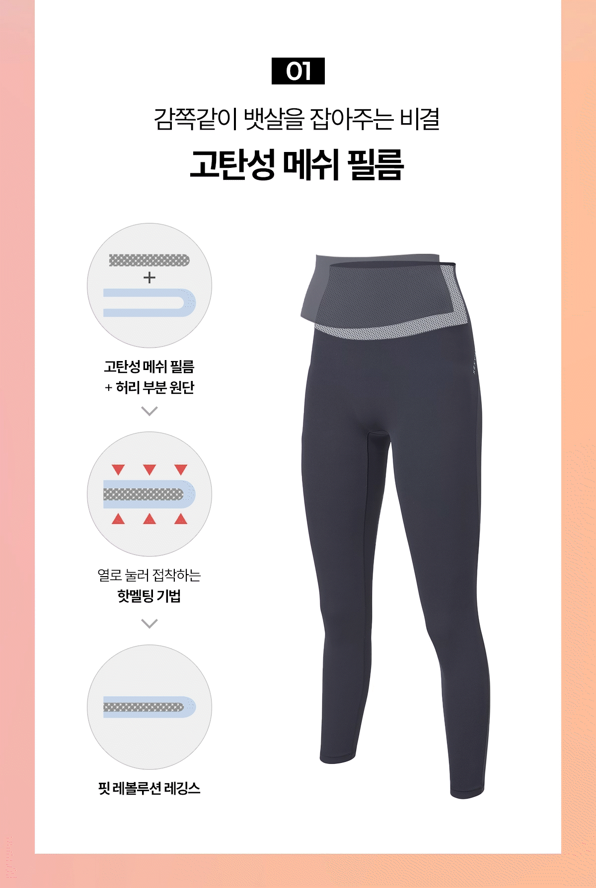 어나더라벨 핏 레볼루션 레깅스 트윙클네이비 상세 이미지 16