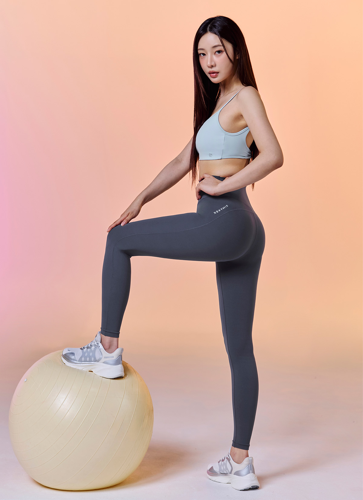 어나더라벨 핏 레볼루션 레깅스 트윙클네이비 상세 이미지 4
