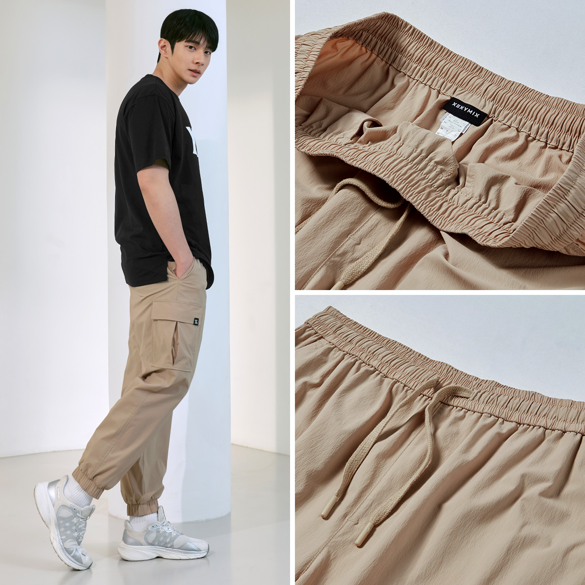 엘라스틱 루즈핏 카고 조거팬츠 상세 이미지 33