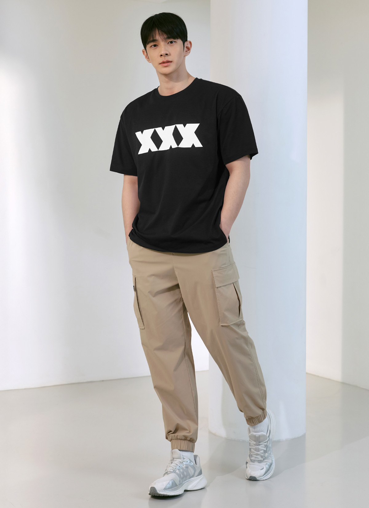 엘라스틱 루즈핏 카고 조거팬츠 상세 이미지 19