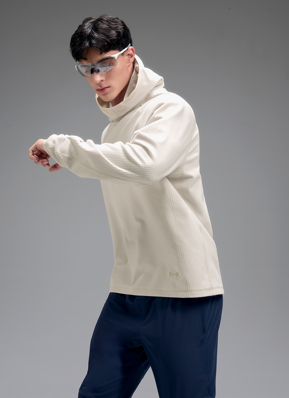 젝시믹스 - [덱스PICK] RX 맨즈 그리드 플리스 후디