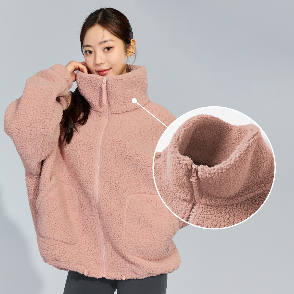 쉐르파 하이넥 점퍼 페일오렌지 상세 이미지 18