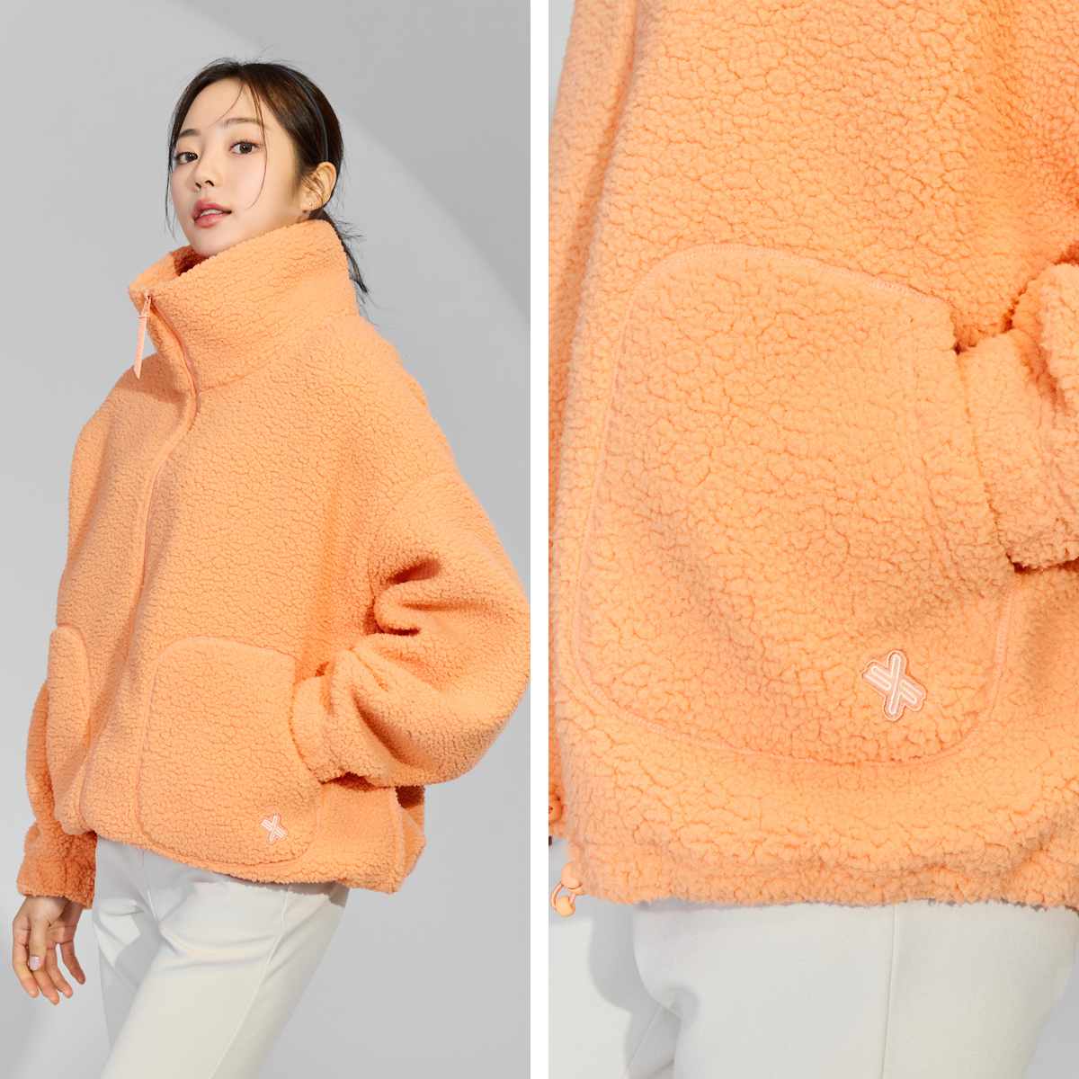 쉐르파 하이넥 점퍼 페일오렌지 상세 이미지 21