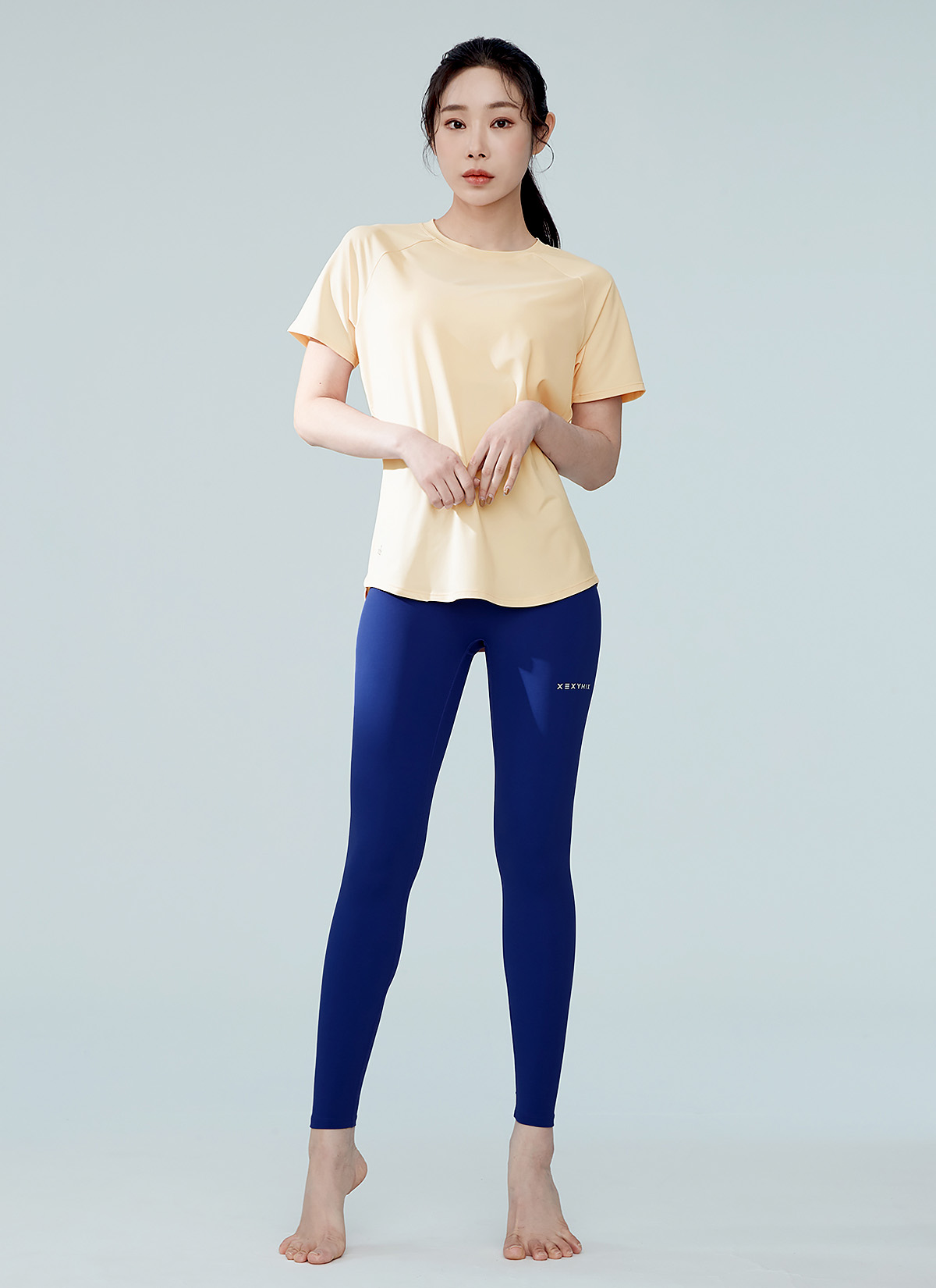 블랙라벨 시그니처 360N 레깅스 헤븐블루 상세 이미지 6