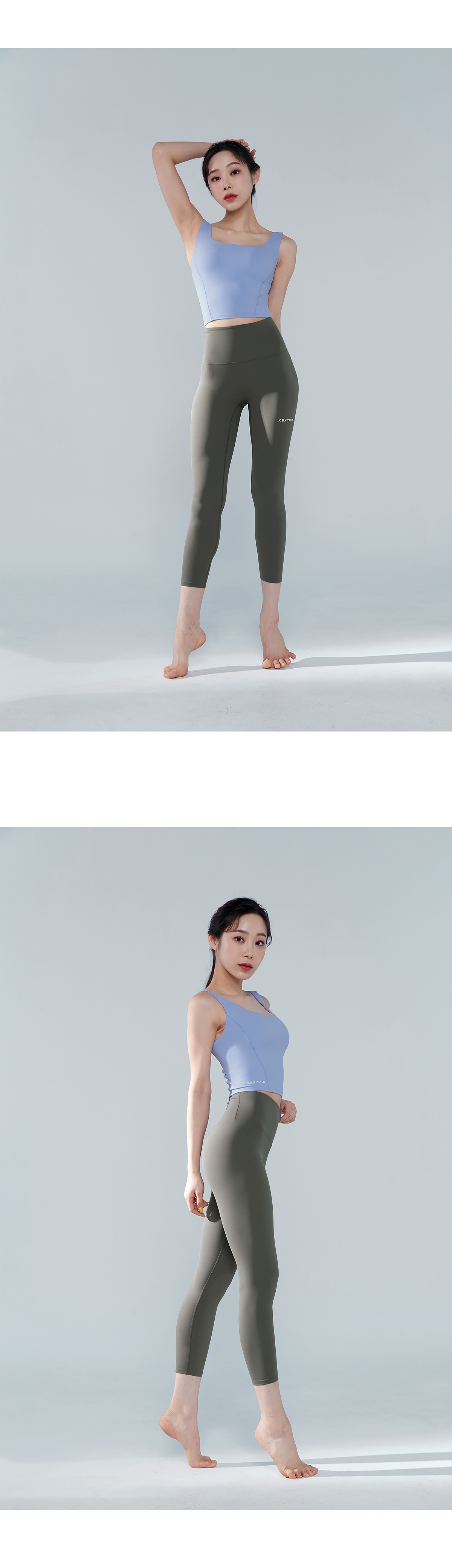 블랙라벨 시그니처 360N 8.5부 레깅스 애쉬무드 상세 이미지 36
