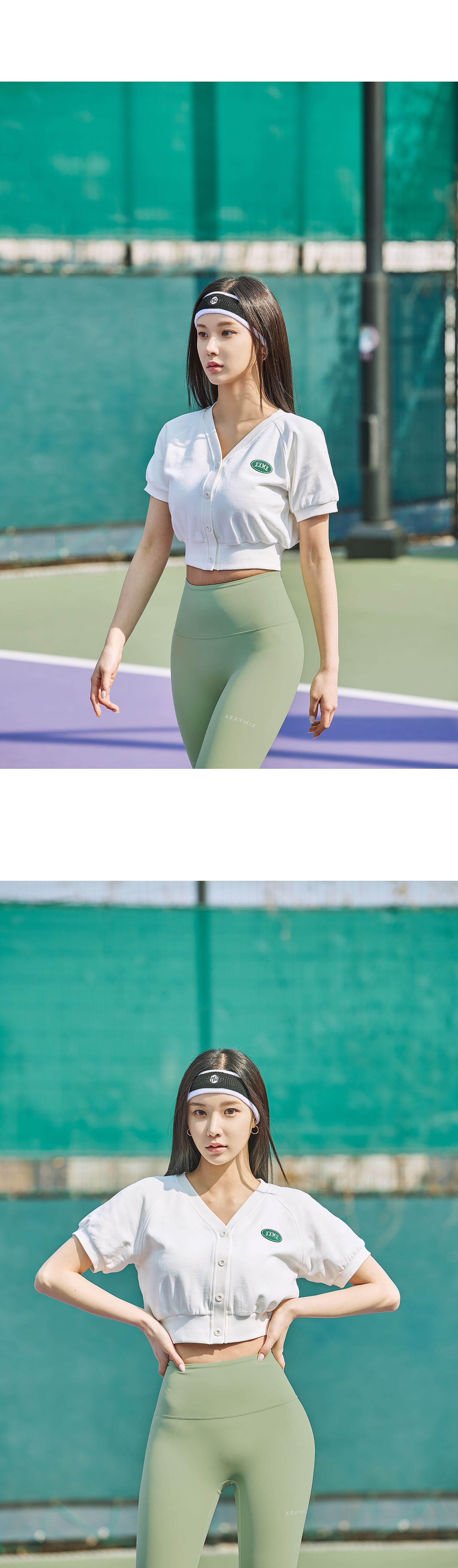 블랙라벨 시그니처 360N 8.5부 레깅스 세이지그린 상세 이미지 32