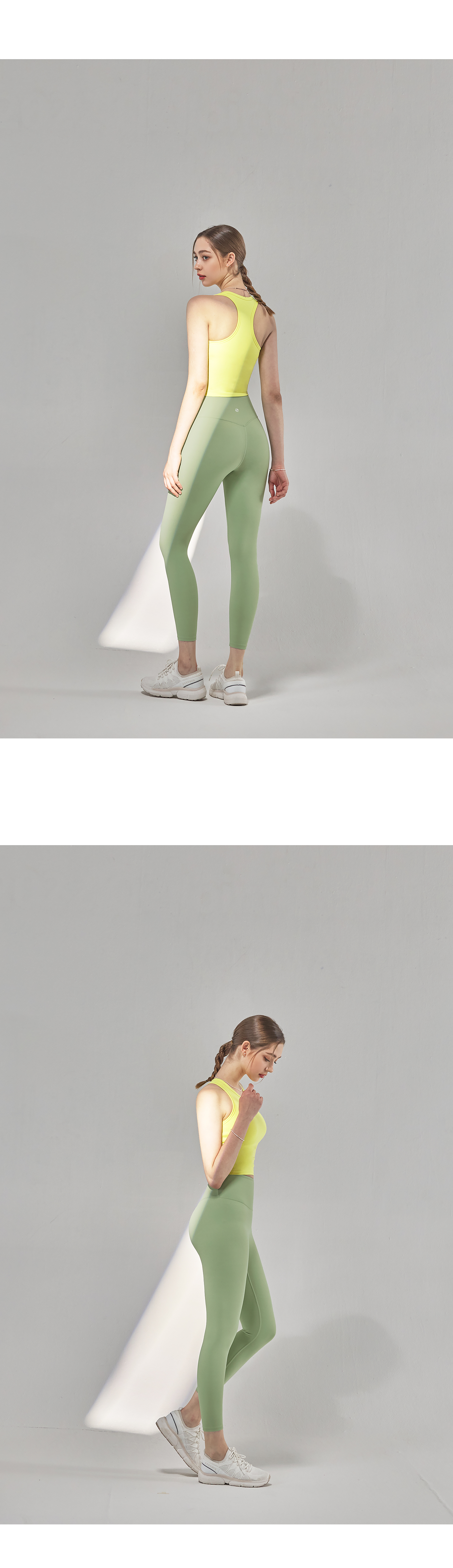 블랙라벨 시그니처 360N 8.5부 레깅스 세이지그린 상세 이미지 26