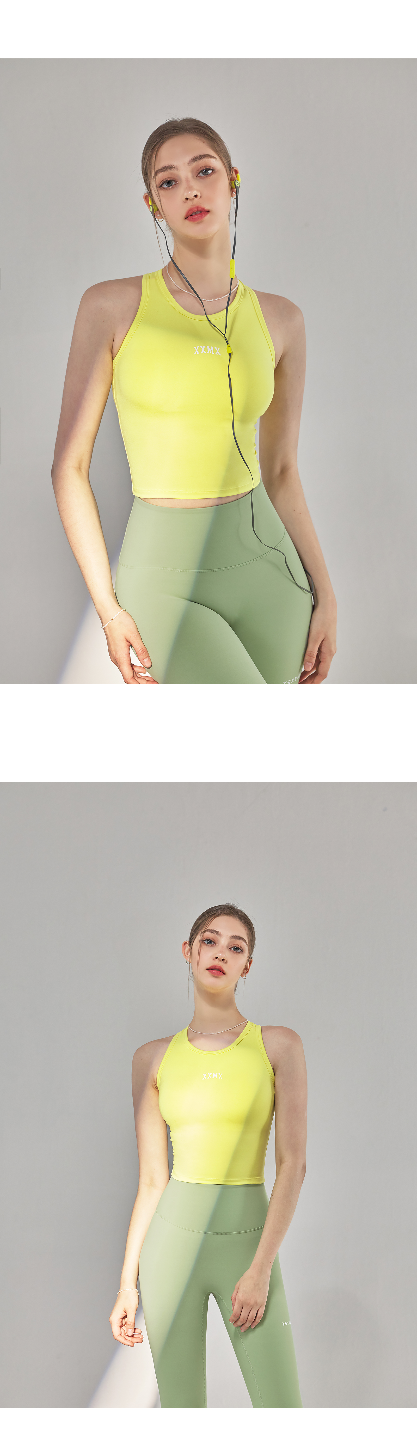 블랙라벨 시그니처 360N 8.5부 레깅스 세이지그린 상세 이미지 27