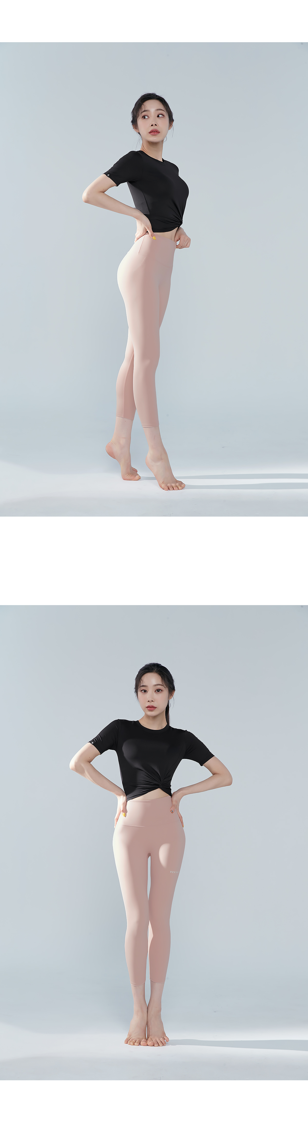 블랙라벨 시그니처 360N 8.5부 레깅스 페일핑크 상세 이미지 30