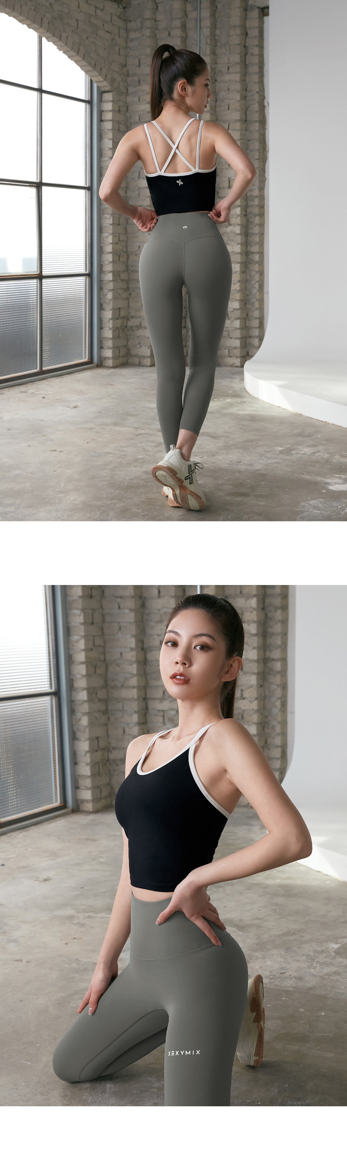 블랙라벨 시그니처 360N 8.5부 레깅스 애쉬무드 상세 이미지 31