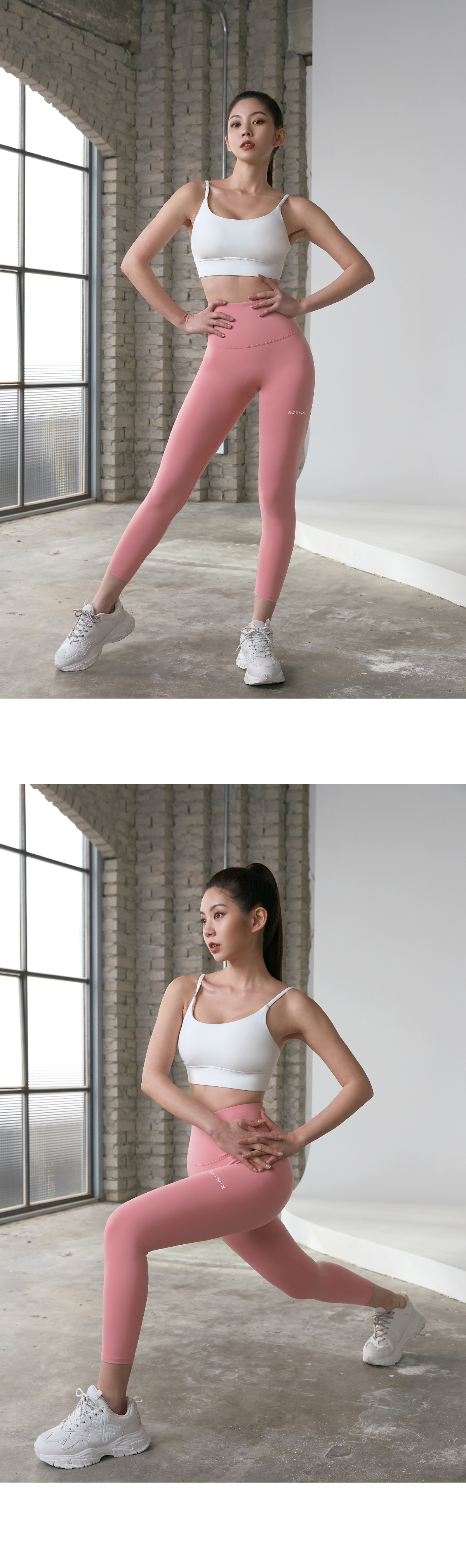 블랙라벨 시그니처 360N 8.5부 레깅스 모브핑크 상세 이미지 31