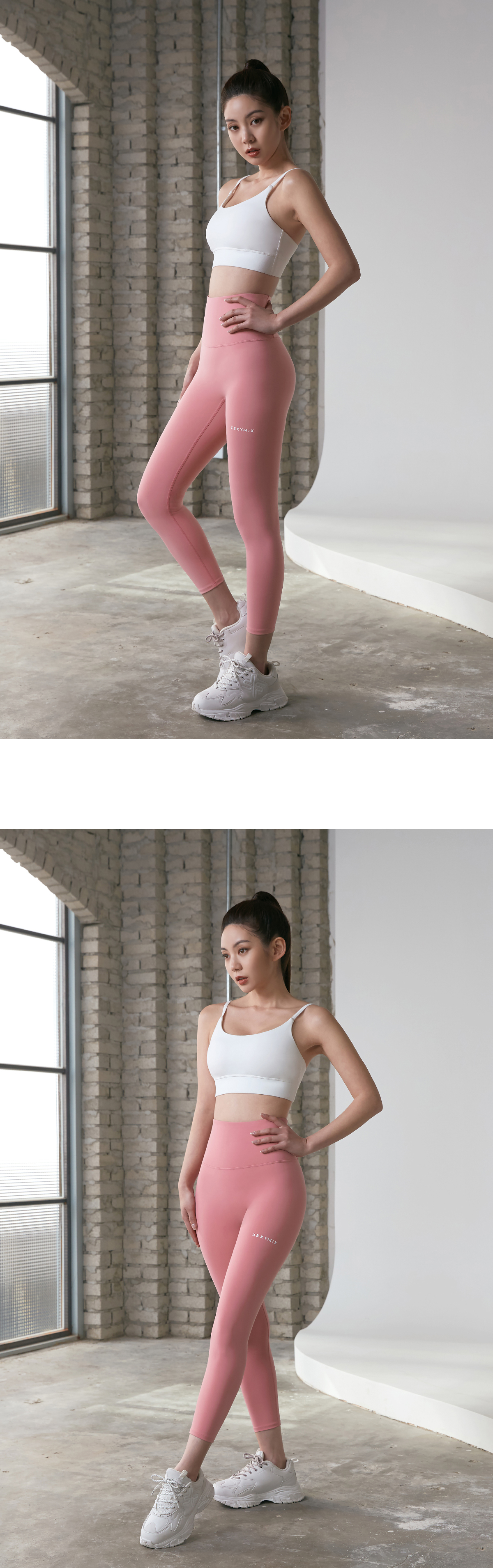 블랙라벨 시그니처 360N 8.5부 레깅스 모브핑크 상세 이미지 34