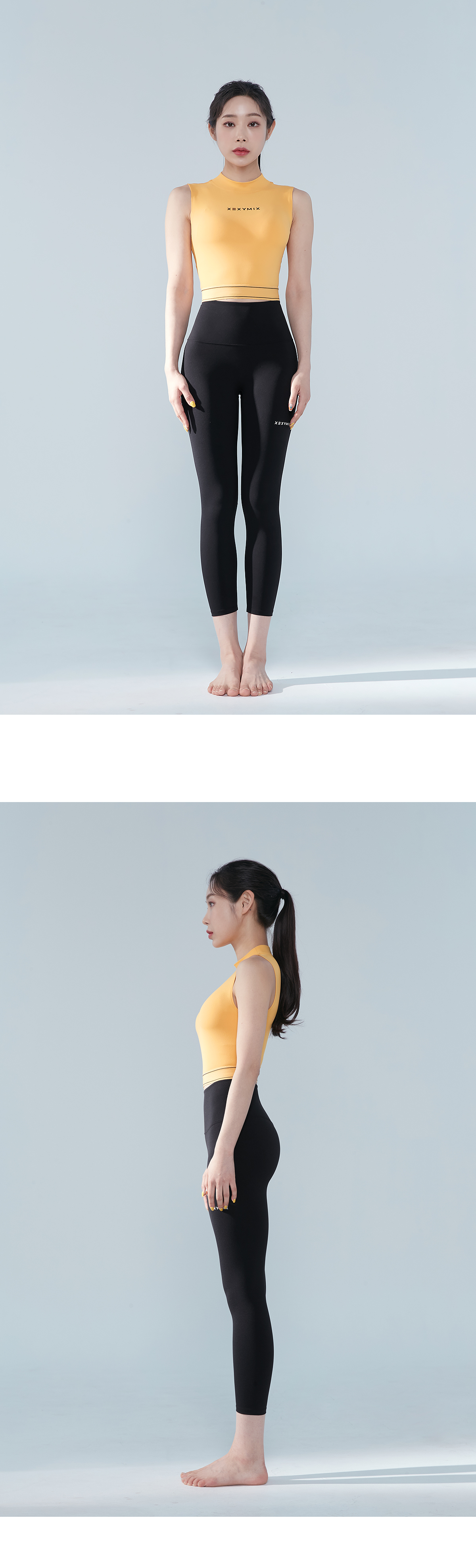 블랙라벨 시그니처 360N 8.5부 레깅스 블랙 상세 이미지 49