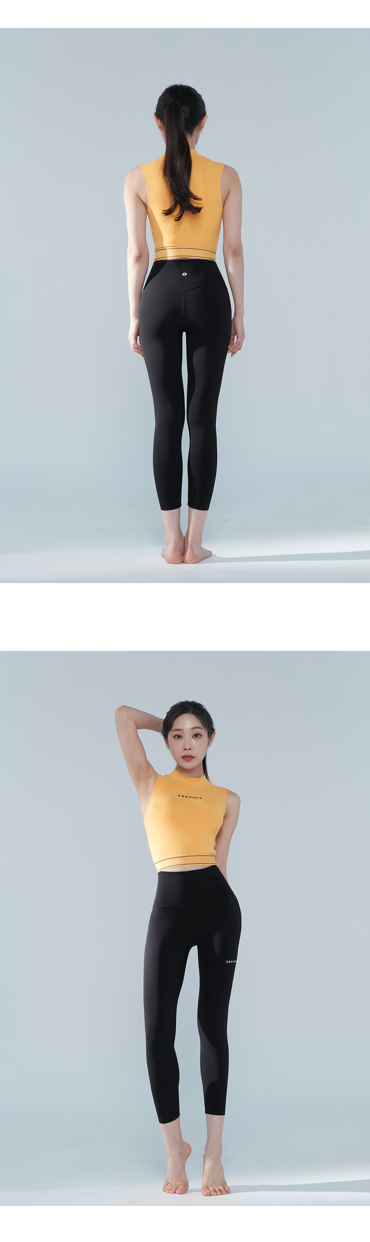 블랙라벨 시그니처 360N 8.5부 레깅스 블랙 상세 이미지 50