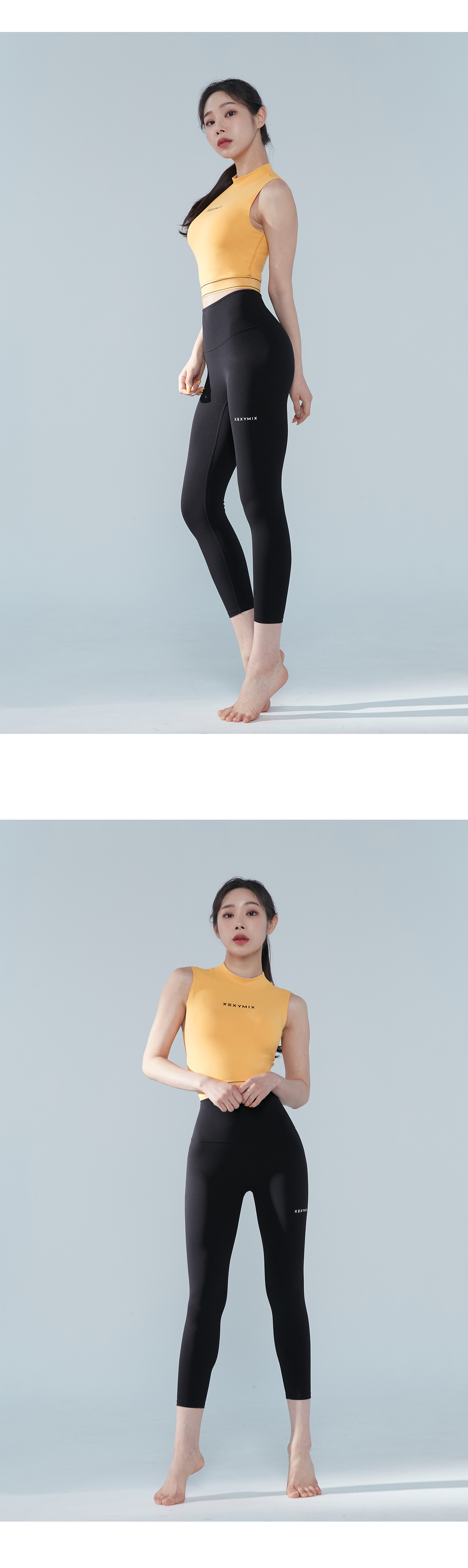 블랙라벨 시그니처 360N 8.5부 레깅스 블랙 상세 이미지 52