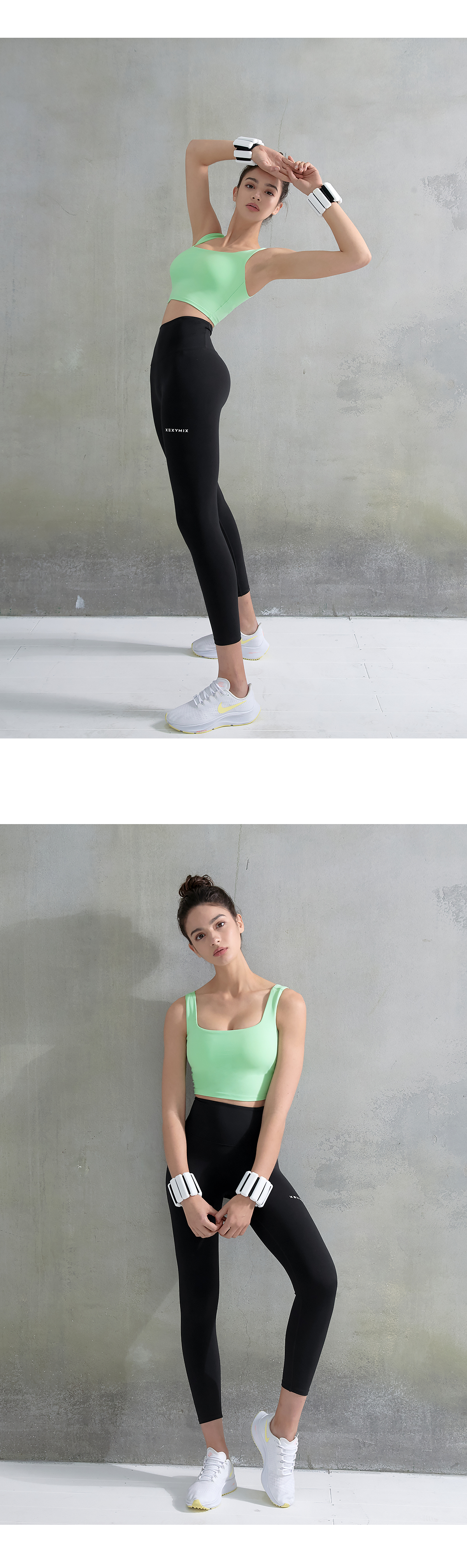 블랙라벨 시그니처 360N 8.5부 레깅스 블랙 상세 이미지 26