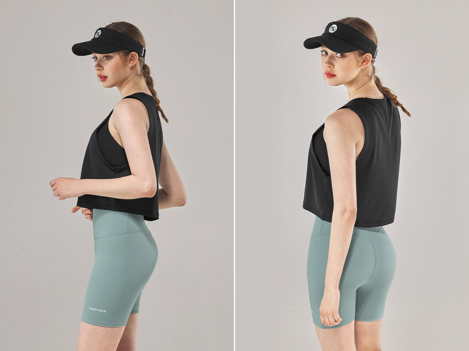 블랙라벨 시그니처 360N 레깅스 3.5부 메탈민트 상세 이미지 15